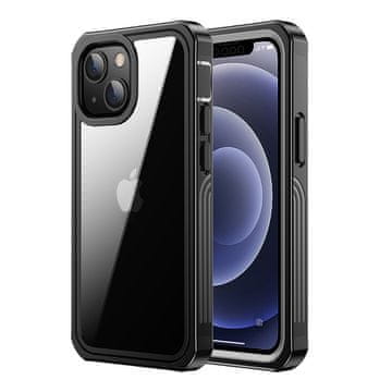Overboard Odporni ovitek za iPhone 13 s folijo, črn