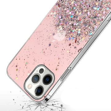 Overboard Ovitek za iPhone 13 Pro, bleščeč, roza
