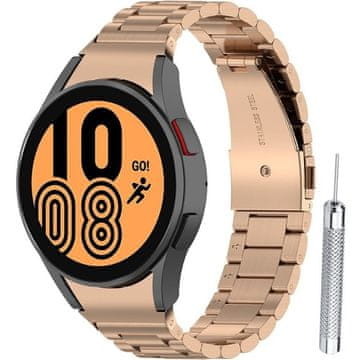 GS Zapestnica za Samsung Galaxy Watch 4/5/6/7/FE 40/42/43/44/45/46/47mm, roza zlata