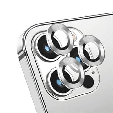 GS Kaljeno steklo za kamero (lečo) za iPhone 13 Pro / 13 Pro Max, srebrno