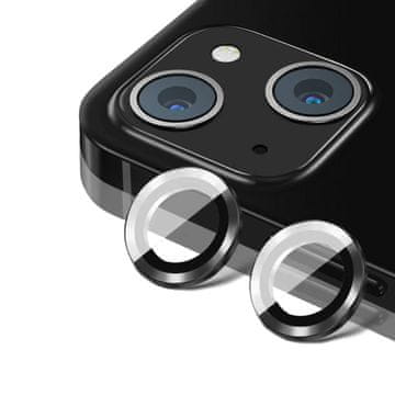 Overboard Kaljeno steklo za kamero (lečo) za iPhone 13 / 13 mini, črno