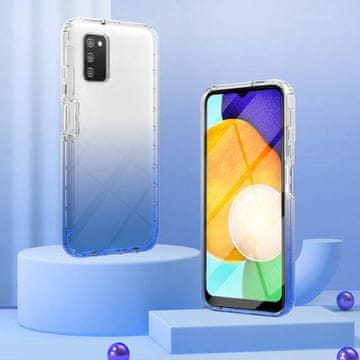 GS Ovitek, odporen proti udarcem, za Samsung Galaxy A03s, gradientno moder