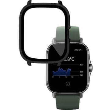 GS Ovitek 2 v 1 + kaljeno steklo za Amazfit GTS 2 / GTS 2e, črn
