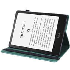 GS Ovitek za Amazon Kindle Paperwhite 5 (2021), z vzorcem rože, zelen