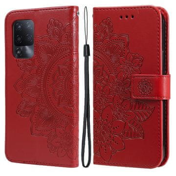 Overboard Ovitek za Oppo Reno5 Z / A94 / A95 5G, Mandala, rdeč