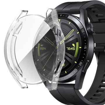 GS Ovitek 2 v 1 z zaščitno folijo za Huawei Watch GT 3 42 mm, prozoren
