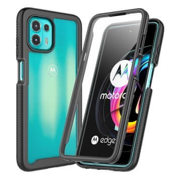 GS Ovitek za Motorola Edge 20 Lite, odporen proti udarcem, s folijo, črn