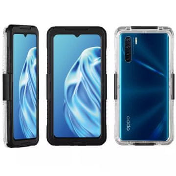 GS Vodoodporno ohišje IP68 za OPPO A91, črne barve