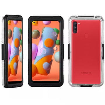 GS Vodoodporni ovitek IP68 za Samsung Galaxy A11, črne barve