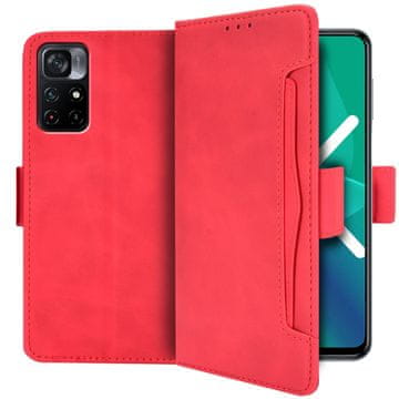 GS Ovitek za Xiaomi Poco M4 Pro 5G / Redmi Note 11S 5G, reža za kartico, rdeč