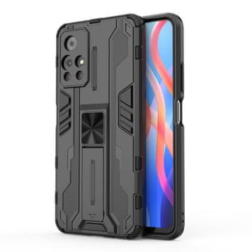 Overboard Ovitek za Xiaomi Poco M4 Pro 5G / Redmi Note 11S 5G, vojaško stojalo, črn