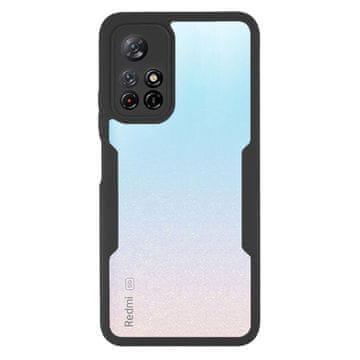 Overboard Hibridni ovitek AntiDrop za Xiaomi Poco M4 Pro 5G / Redmi Note 11S 5G, črn, s folijo