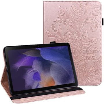 GS Ovitek za Samsung Galaxy Tab A8 10.5 SM-X200 SM-X205, Rože, roza zlata