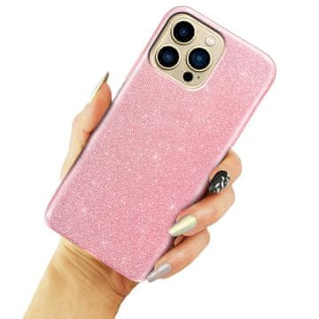 GS Bleščeč ovitek za iPhone 13 Pro, roza