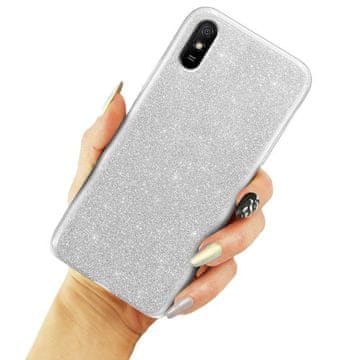 GS Bleščeč ovitek za Xiaomi Redmi 9A, srebrn