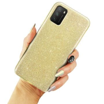 GS Bleščeč ovitek za Xiaomi POCO M3 / Redmi 9T, zlat