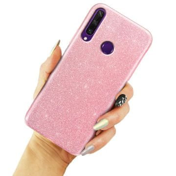 GS Bleščeč ovitek za Huawei Y6P, roza