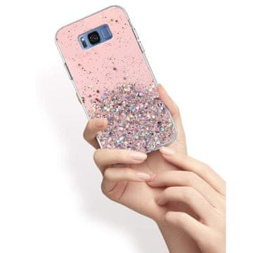 Overboard Ovitek za Samsung Galaxy S8, bleščeč, roza