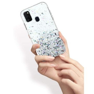 Overboard Ovitek za Samsung Galaxy M21, bleščeč, prozoren