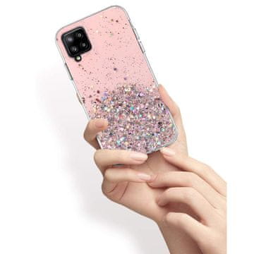 Overboard Ovitek za Samsung Galaxy A42 5G, bleščeč, roza