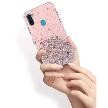 Overboard Ovitek za Samsung Galaxy A11 / M11, bleščeč, roza
