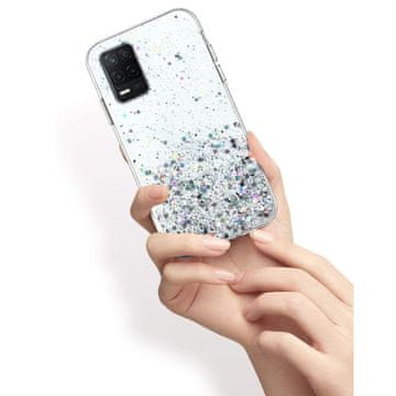 Overboard Ovitek za Realme 8 5G, bleščeč, prozoren