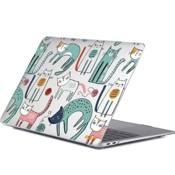 GS Ovitek ENKAY HardShell za MacBook Air 13 A2337 M1 A2179 A1932, Slim Cats