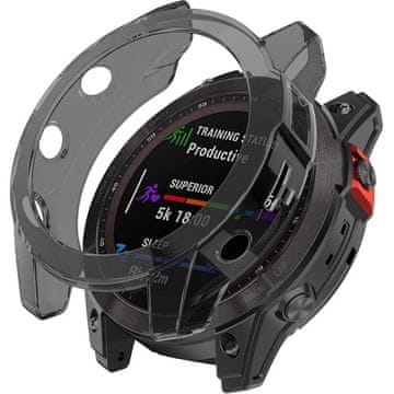 GS Ovitek za Garmin Fenix 7X, prozorno črn
