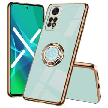 GS Komplet etuijev za Xiaomi Redmi Note 11/11s, Electro Ring, Mint + steklo