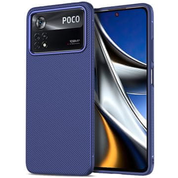 Overboard Ovitek iz keperja za Xiaomi Poco X4 Pro 5G - moder