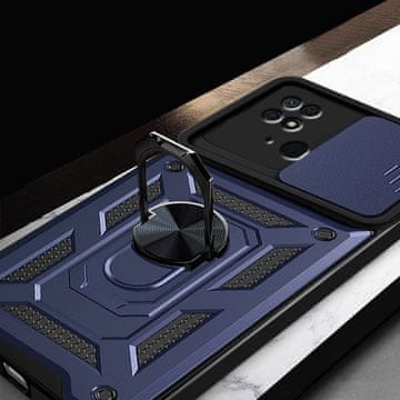Overboard Oklepni ovitek za Xiaomi Redmi 10C, CamShield Slide, temno moder