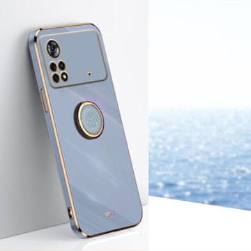 Overboard Ovitek za Xiaomi Poco M4 Pro 4G, Electro Ring, moder