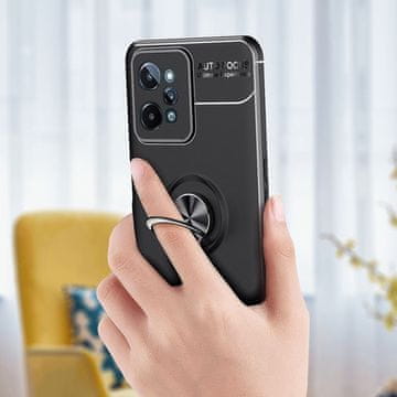 Overboard Ovitek za prstan KickStand za Realme C31, črn