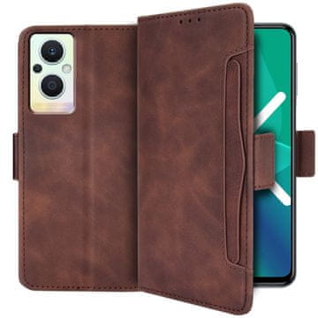 GS Ovitek za Oppo Reno7 Lite 5G, reža za kartico, rjava