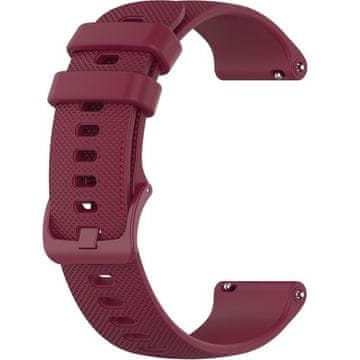 GS Univerzalni silikonski pašček 18 mm, bordo