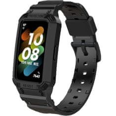 GS Pašček z etuijem za Huawei Band 6 / Huawei Band 7, črn