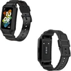 GS Pašček z etuijem za Huawei Band 6 / Huawei Band 7, črn