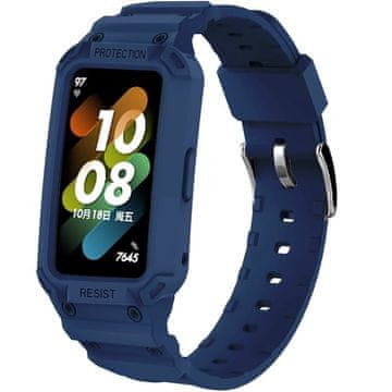 GS Pašček z etuijem za Huawei Band 6 / Huawei Band 7, moder