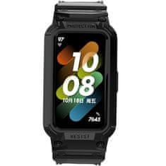 GS Pašček z etuijem za Huawei Band 6 / Huawei Band 7, črn