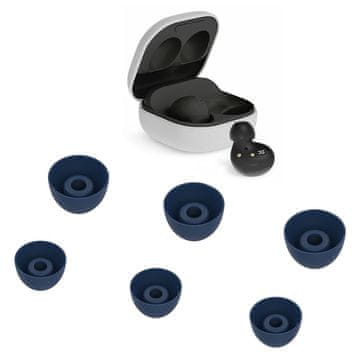 GS Silikonske slušalke za Samsung Galaxy Buds2, 3 pari, modre
