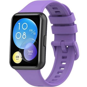 GS Silikonski pašček za Huawei Watch Fit 2, vijoličen