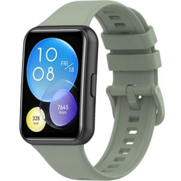 GS Silikonski pašček za Huawei Watch Fit 2, svetlo zelen