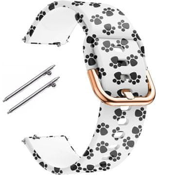 GS Univerzalni silikonski pašček 22 mm, Peacock