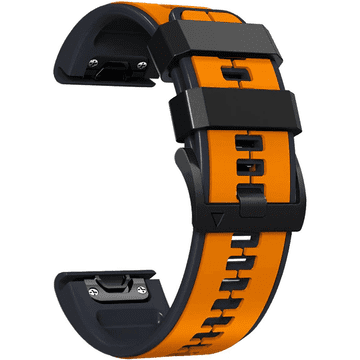 GS Silikonski pašček za Garmin Fenix 26mm, oranžen