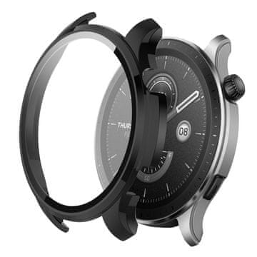 GS Ovitek + steklo 2 v 1 za Amazfit GTR 4, črna