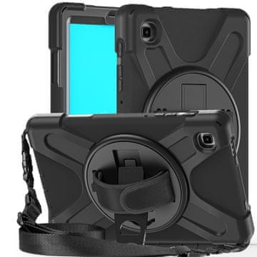 GS Ovitek za Samsung Galaxy Tab A7 Lite 8.7 T220 / T225, oklepna zaščita, črna