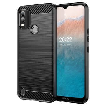 GS Ovitek za Nokia C21 Plus 4G, Karbon, črn