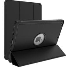 Overboard iPad 10,2" 2021/2020/2019 (9./8./7. generacija), Tri-Fold etui z držalom za svinčnike, črne barve