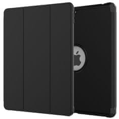 Overboard iPad 10,2" 2021/2020/2019 (9./8./7. generacija), Tri-Fold etui z držalom za svinčnike, črne barve