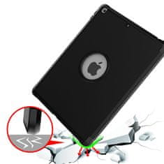 Overboard iPad 10,2" 2021/2020/2019 (9./8./7. generacija), Tri-Fold etui z držalom za svinčnike, črne barve
